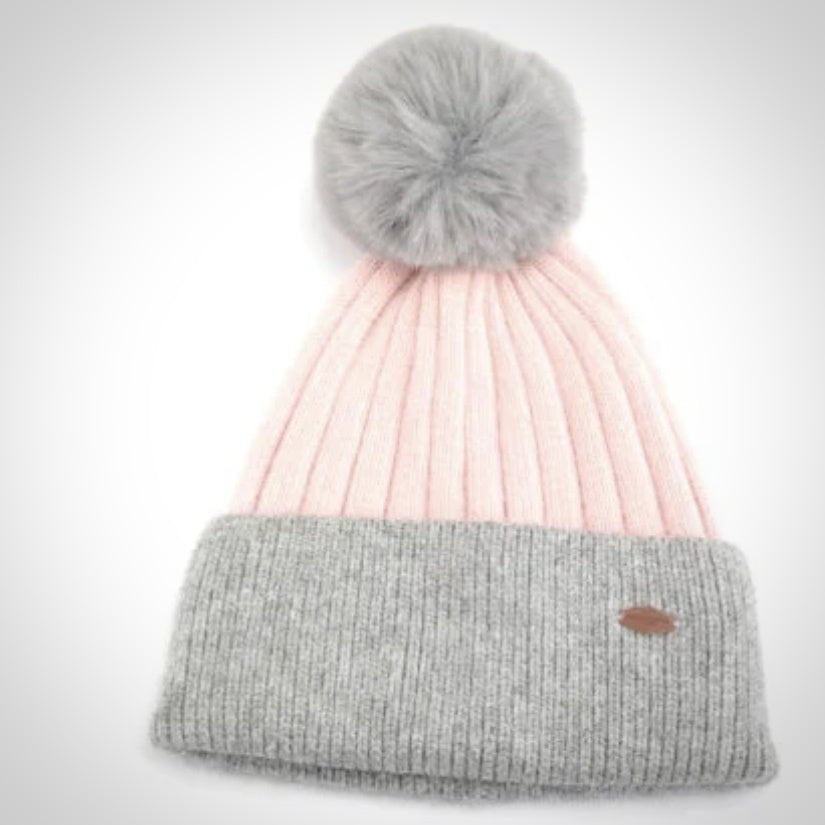 Miranda Two-Tone Bobble Hat