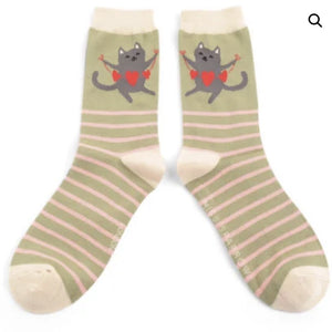 Ladies Socks - Cat Design