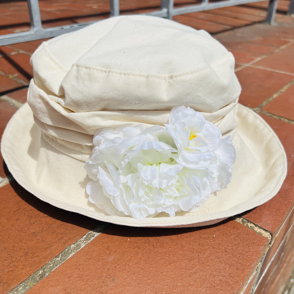 Charity Cloche Hat with Flower