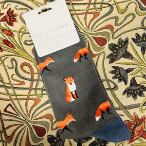 Mr. Heron Mens Socks - Foxes