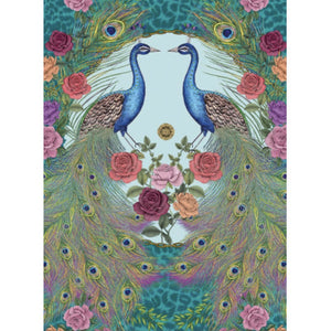 Card - Peacock Posy