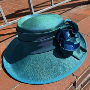 Jessica Turquoise Special Occasion Hat