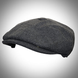 Robin Grey Wool Baker Boy Cap