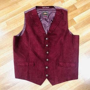 Burgundy Waistcoat by Joe Browns 48R