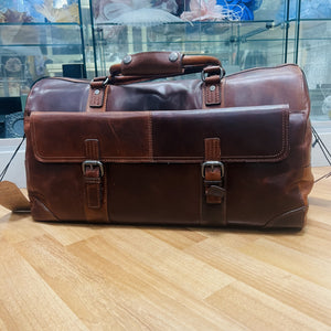 Large Leather Francis Weekend Holdall Bag