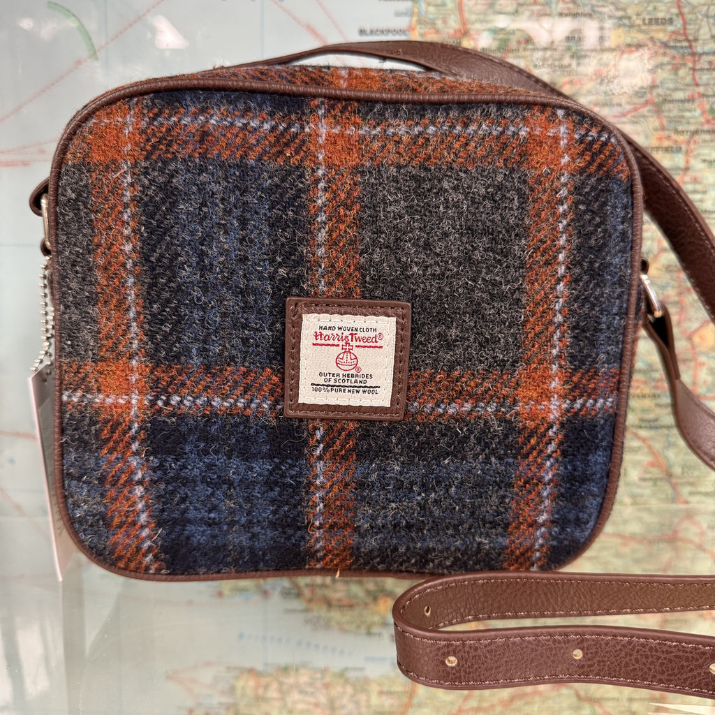 Lorriette Harris Tweed Square Mini Bag