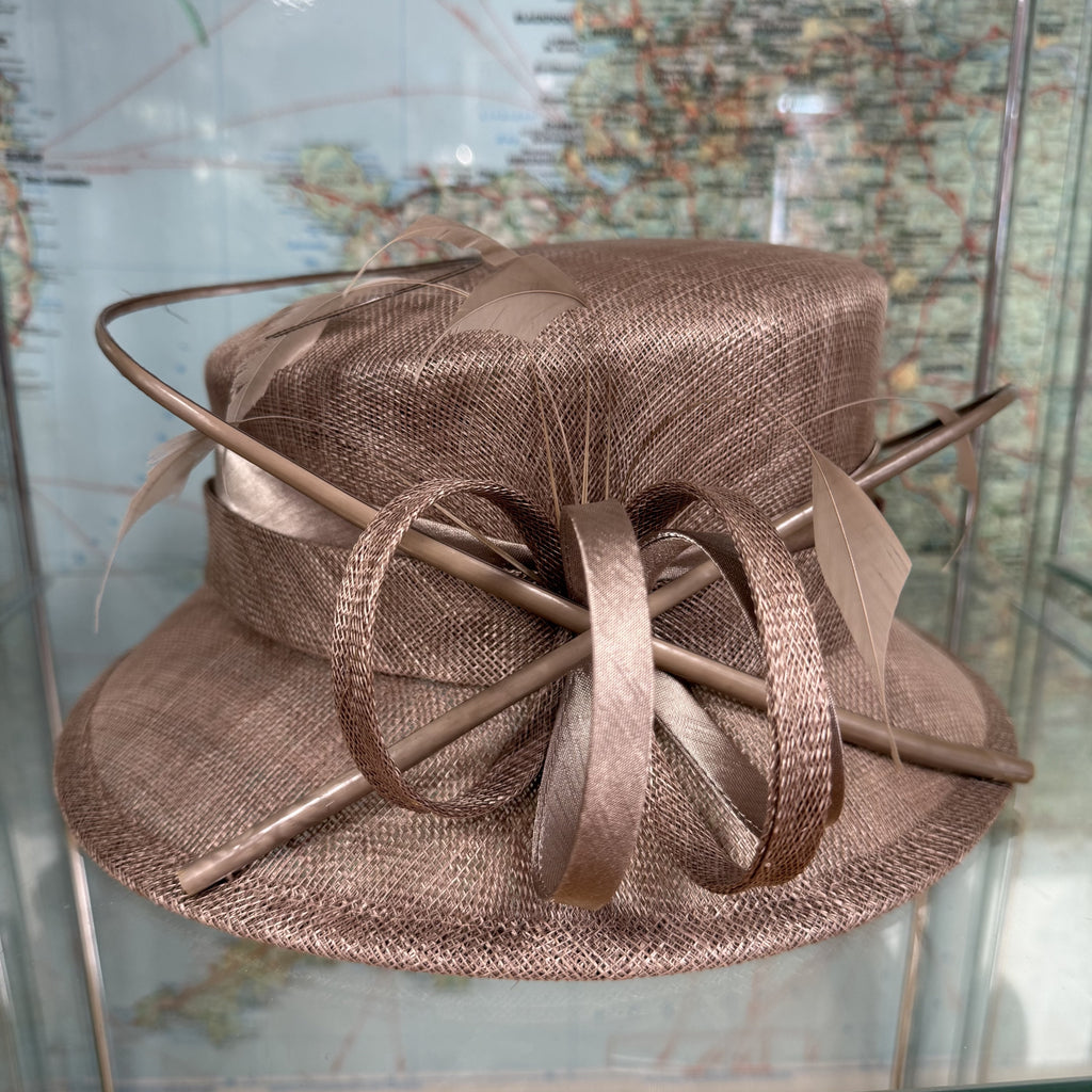 Coffee Sinamay Ocassional Hat