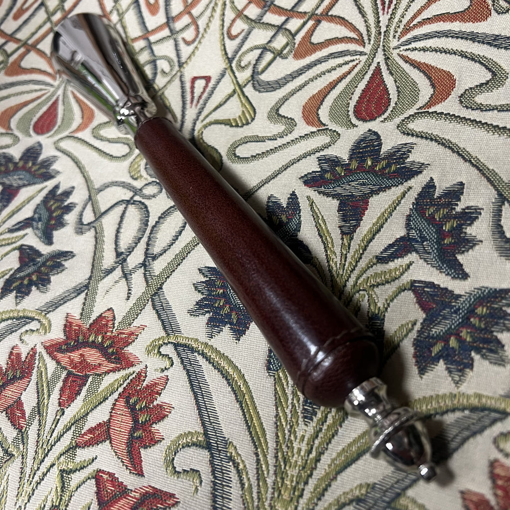 Leather Handled Chrome Shoe Horn