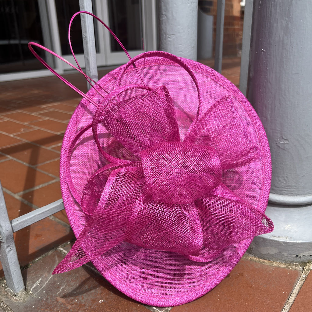 Oval Beverley Fascinator With Bow & Quills