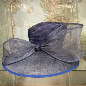 Wide Brim Blue Sinamay Zarah Hat