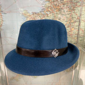 Dark Teal Fur Felt Ian Trilby Hat