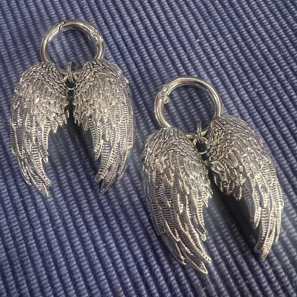 Angel Wings Boot Charms (pair)