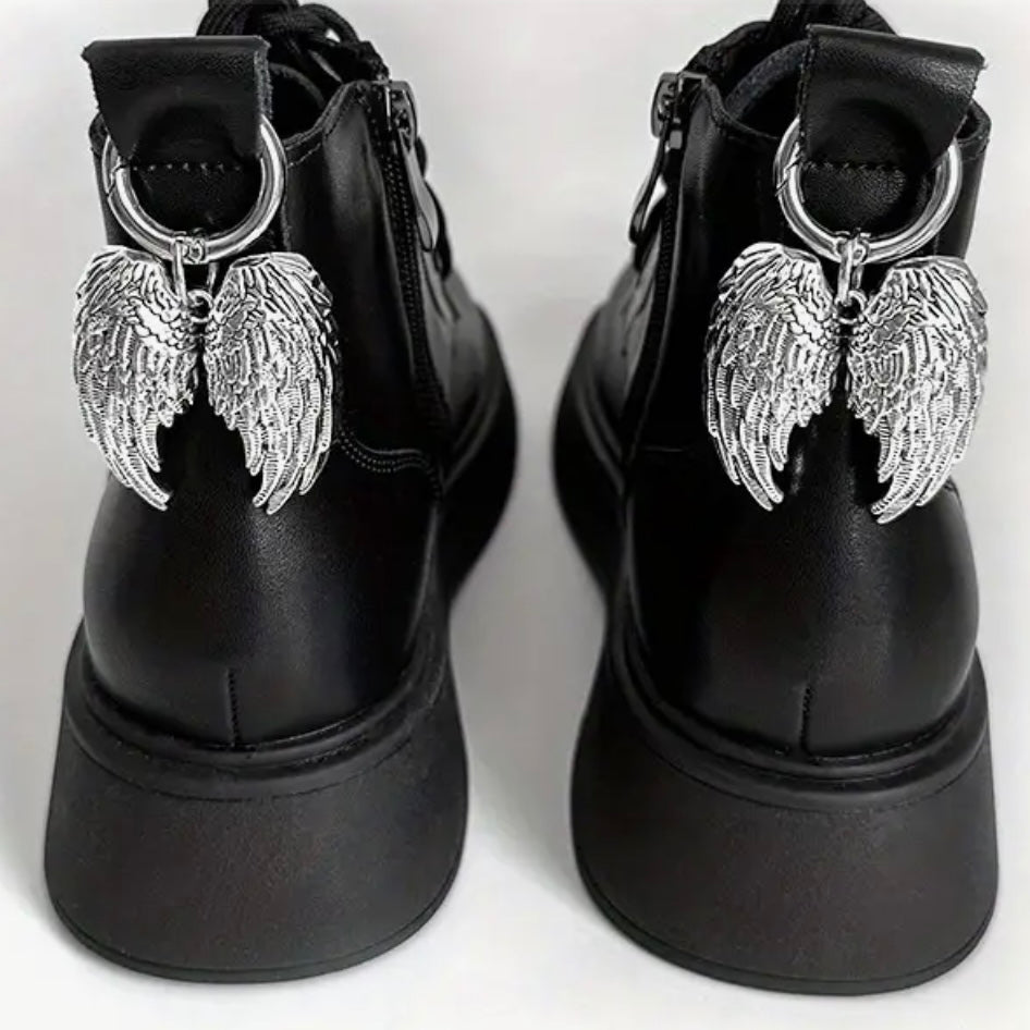 Angel Wings Boot Charms (pair)