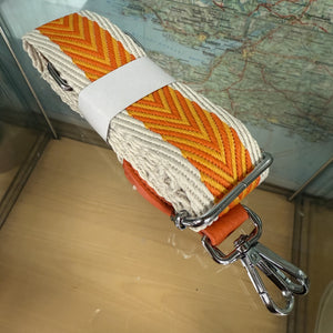 Bag Strap Orange Mix Chevrons