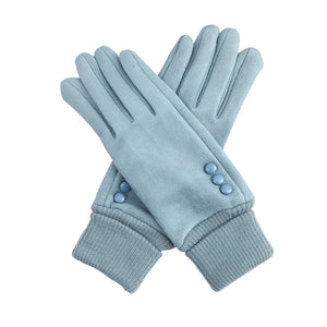 Miriam Suedette Gloves With Cuff