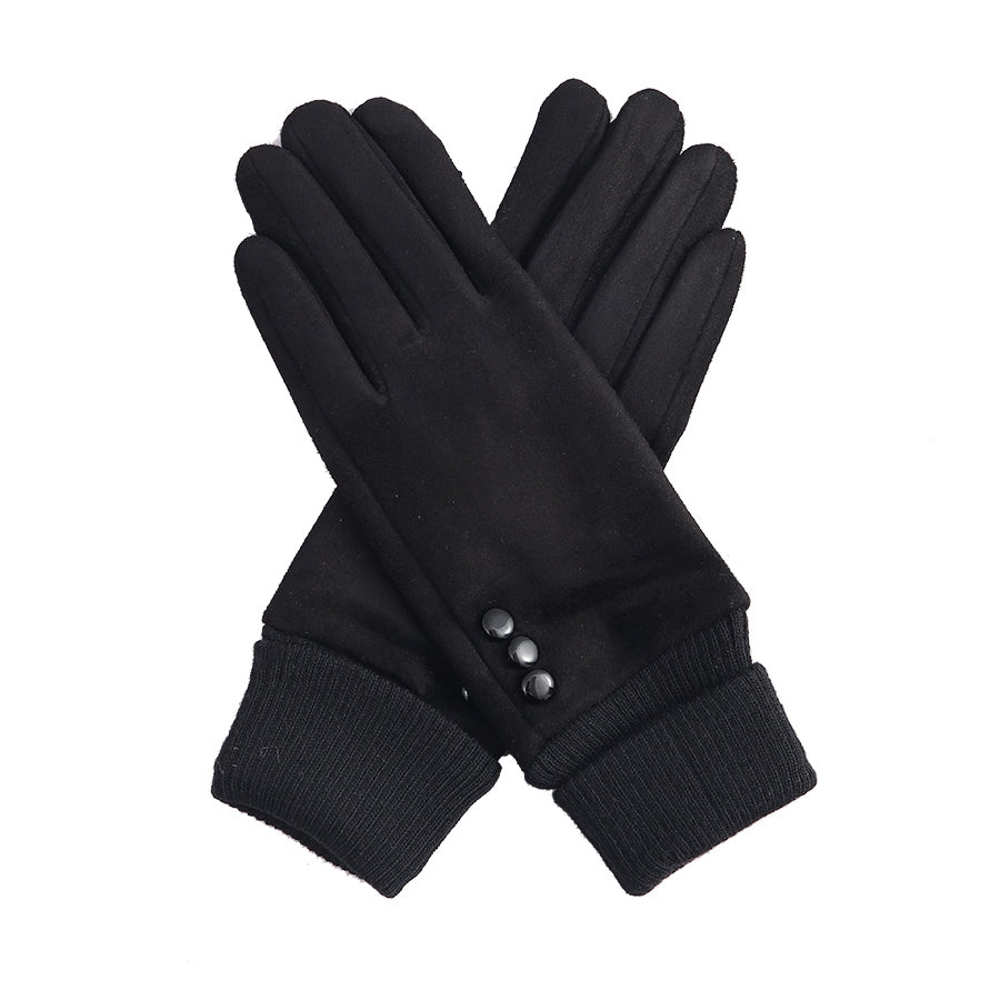 Miriam Suedette Gloves With Cuff