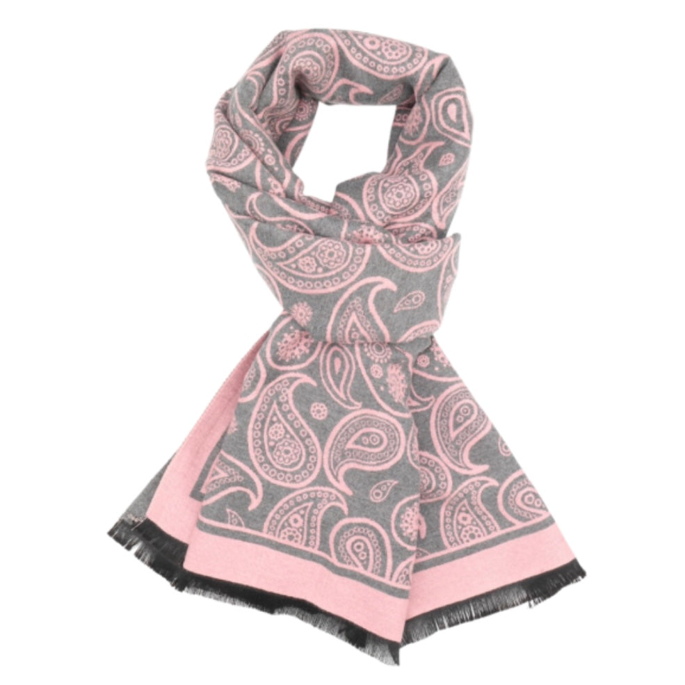 Terry Paisley Fringed Fabienne Scarf