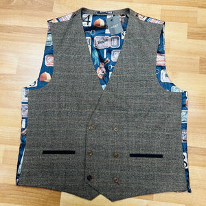 Brown Tweed Waistcoat 46R