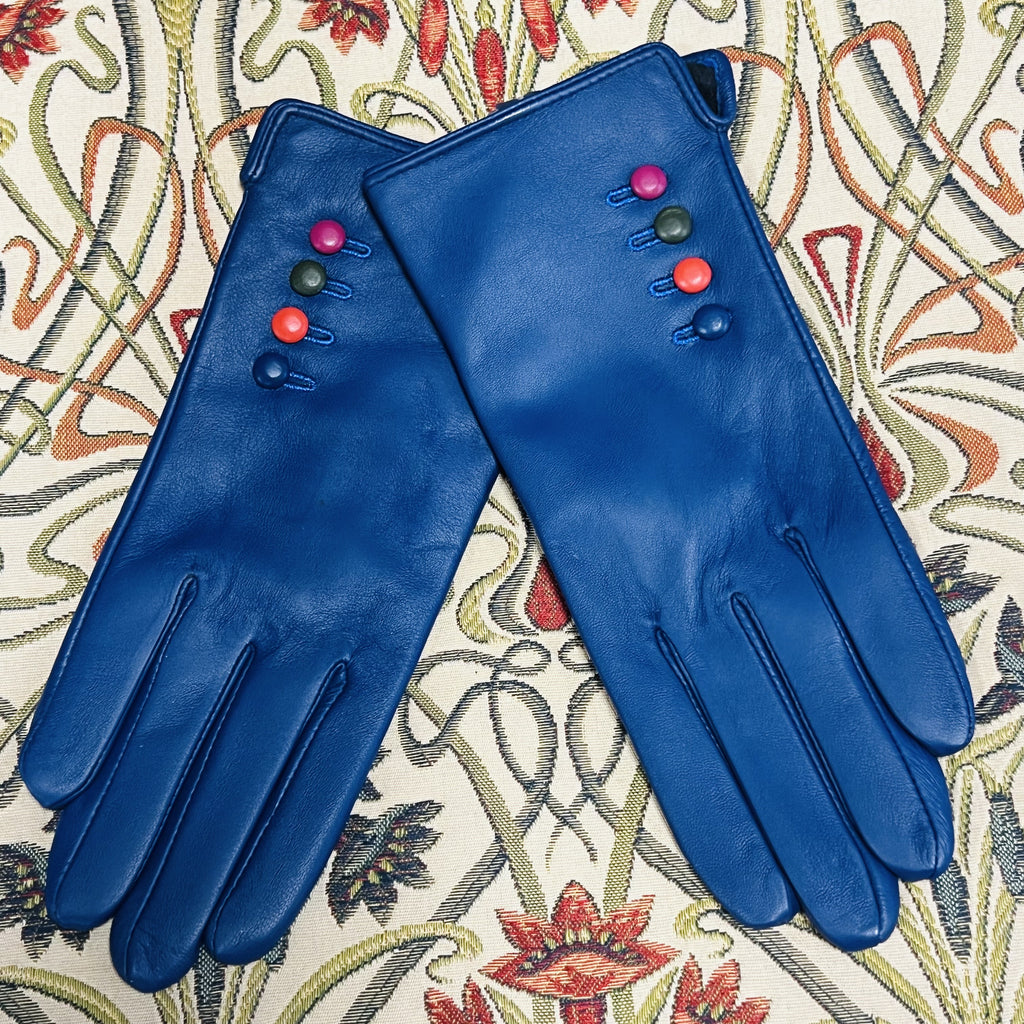 Ladies Mirabelle 4 Buttoned Leather Gloves