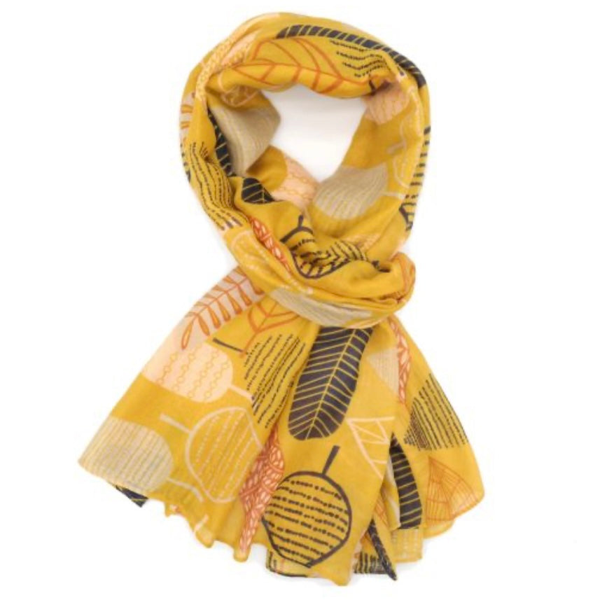 Scarf - Sabina Geo Leaves