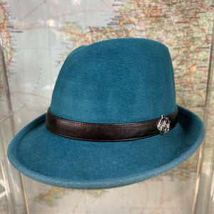 Philip Turquoise Fur Felt Trilby Hat