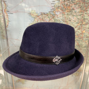 Philip Midnight Blue Fur Felt Trilby