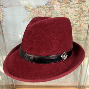 Philip Wine Fur Felt Trilby Hat