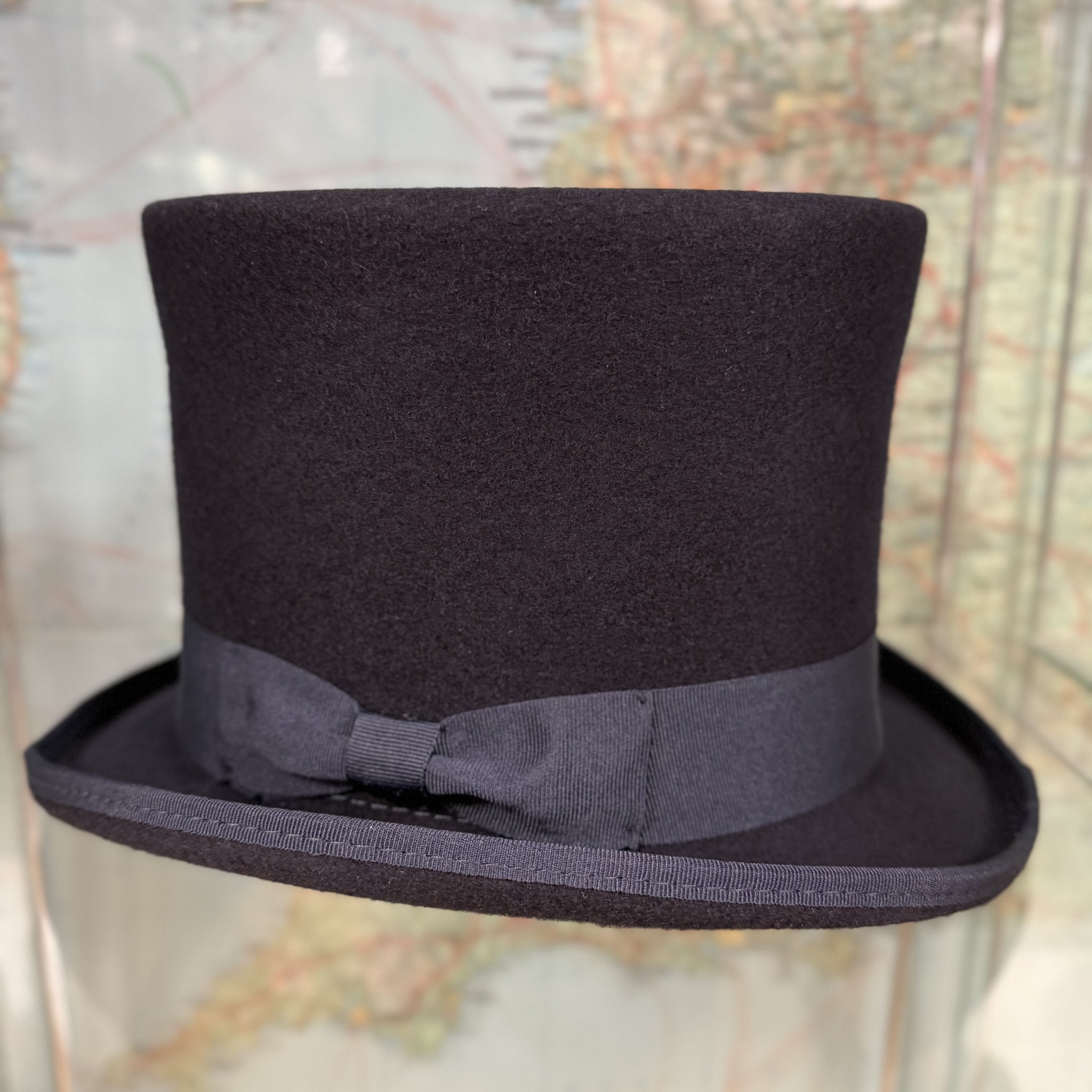 Merlin Midnight Blue Wool Top Hat
