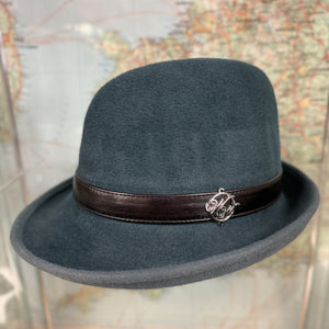 Philip Dark Teal Fur Felt Trilby Hat