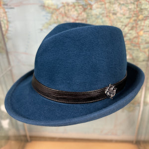 Philip Teal Fur Felt Trilby