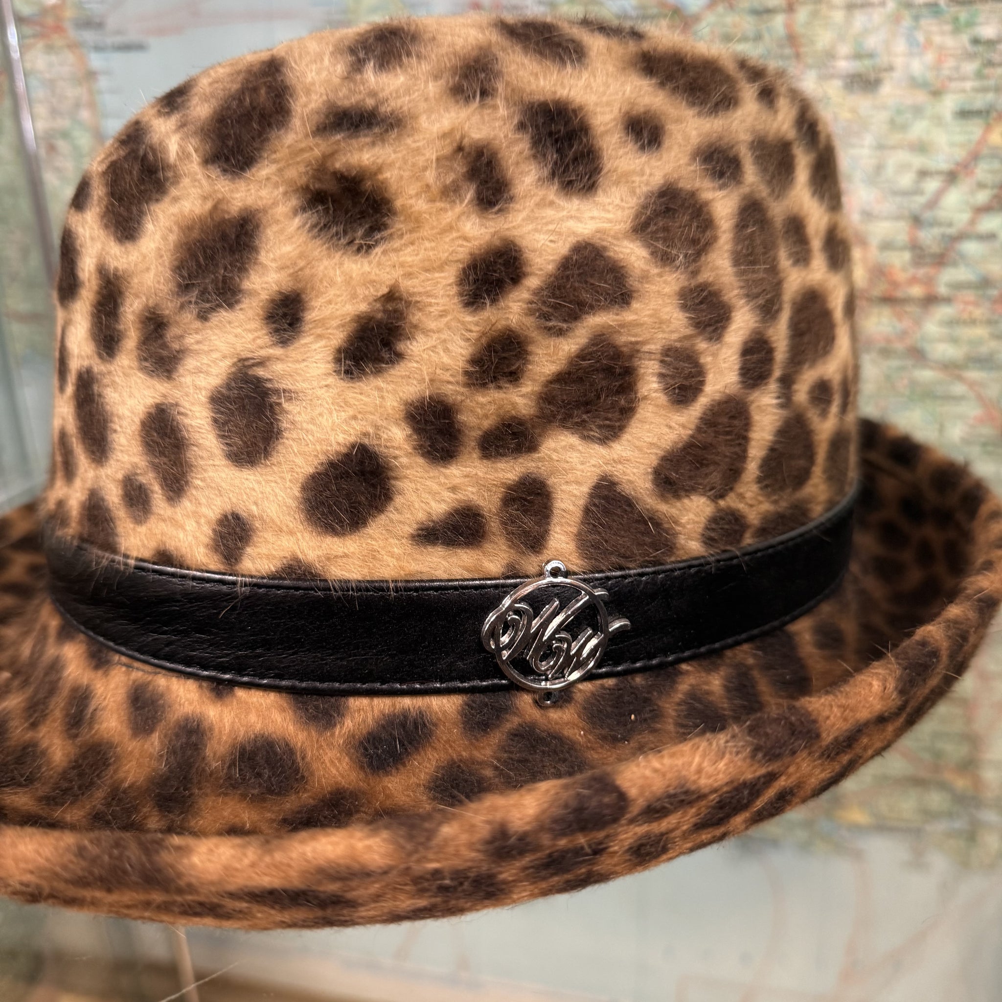Philip Animal Print Fur Felt Trilby Hat