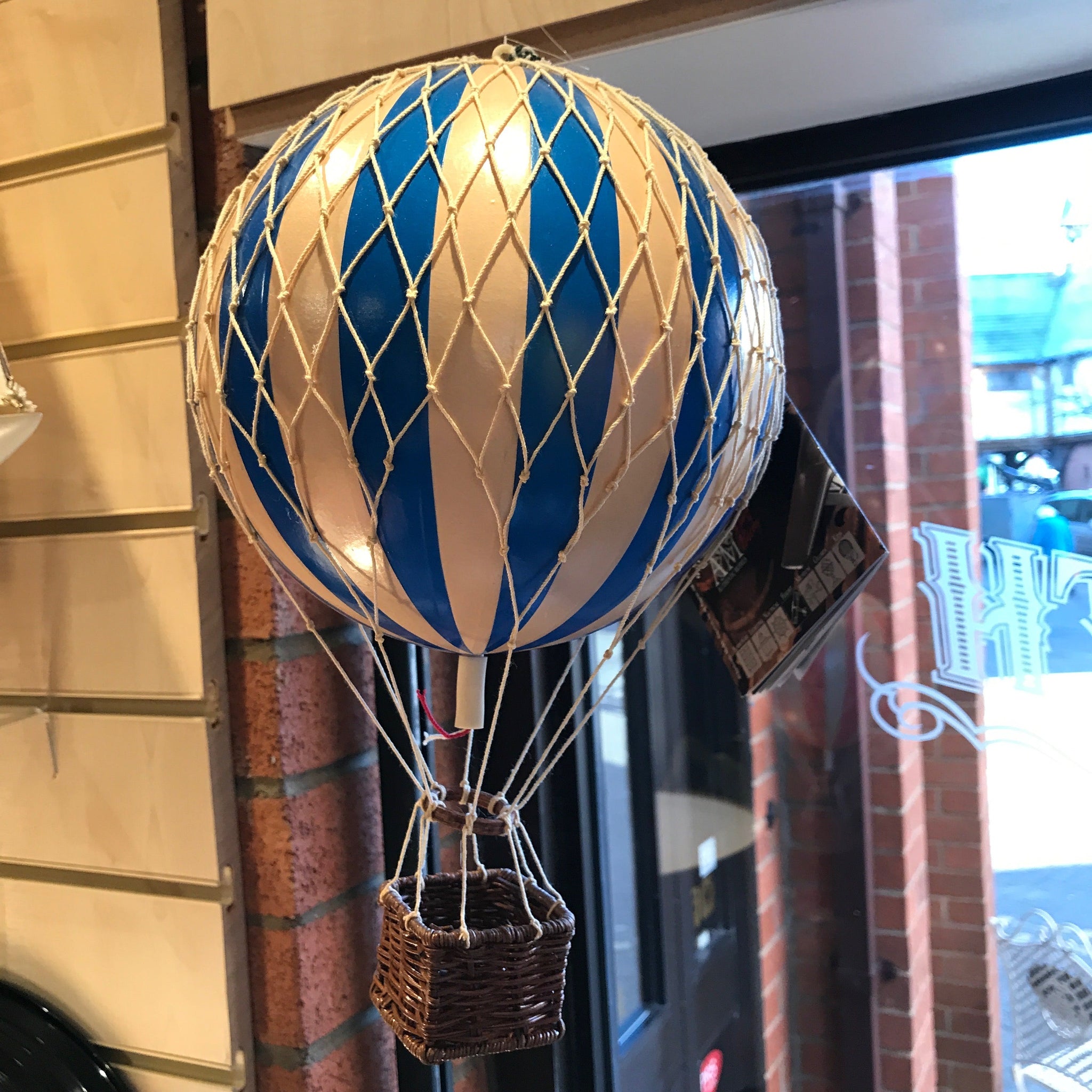 Blue Stripe Balloon Mobile