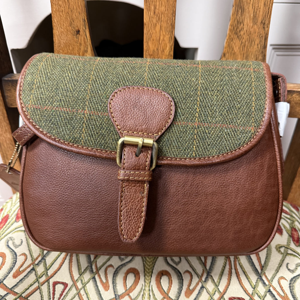 Chloe Leather & Harris Tweed Saddle Bag