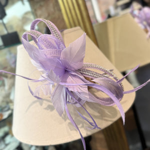 Sinamay Zar Zar Fascinator on Covered Band