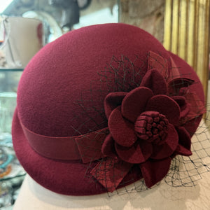 Abigale Wool Felt Cloche Hat