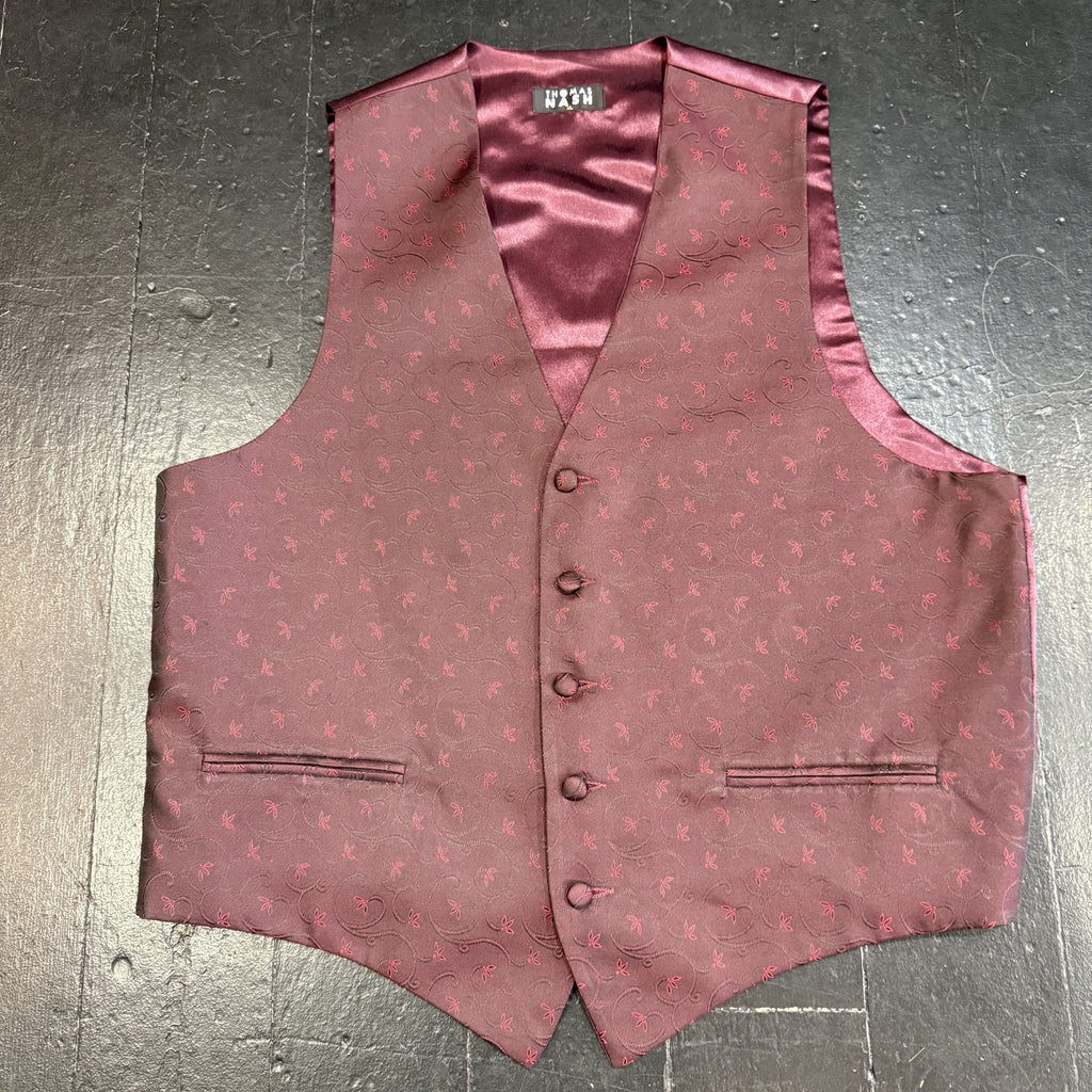 Burgundy Waistcoat by Thomas Nash (XL)
