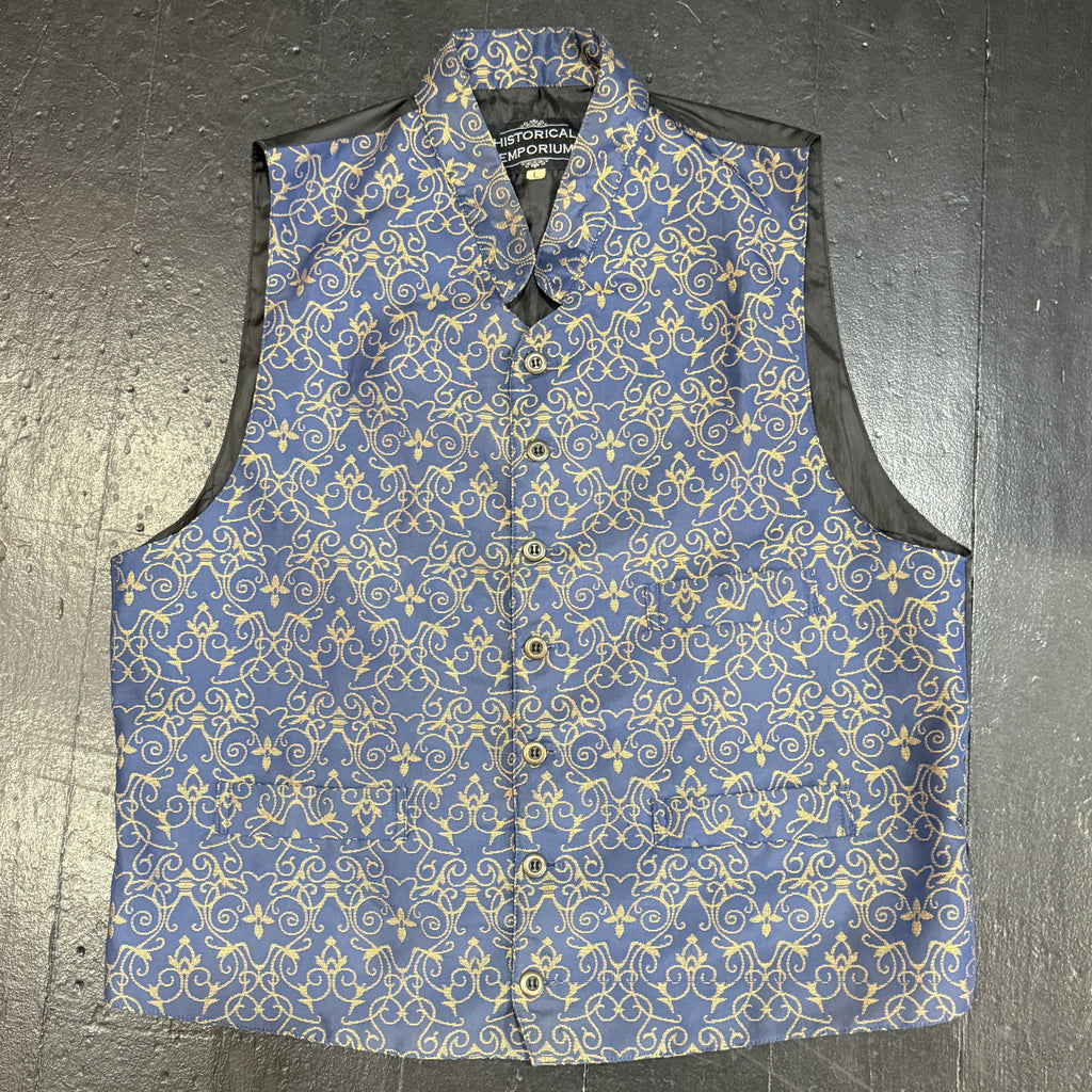 Navy/Gold Waistcoat by Historical Emporium (L)