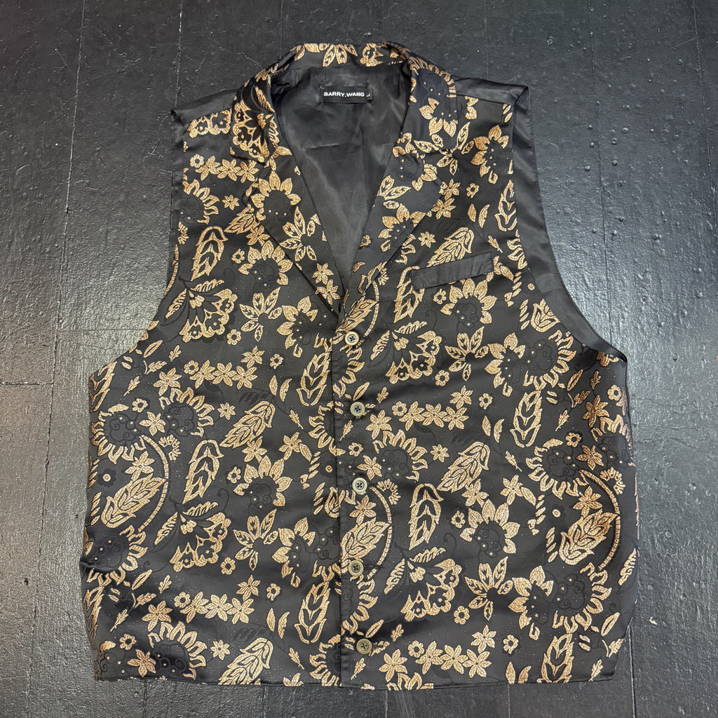 Waistcoat - Black and Rose Gold (L)