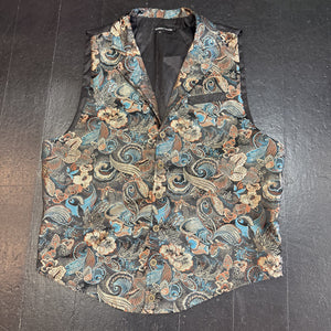 Waistcoat - Gold/Teal/Black (L)