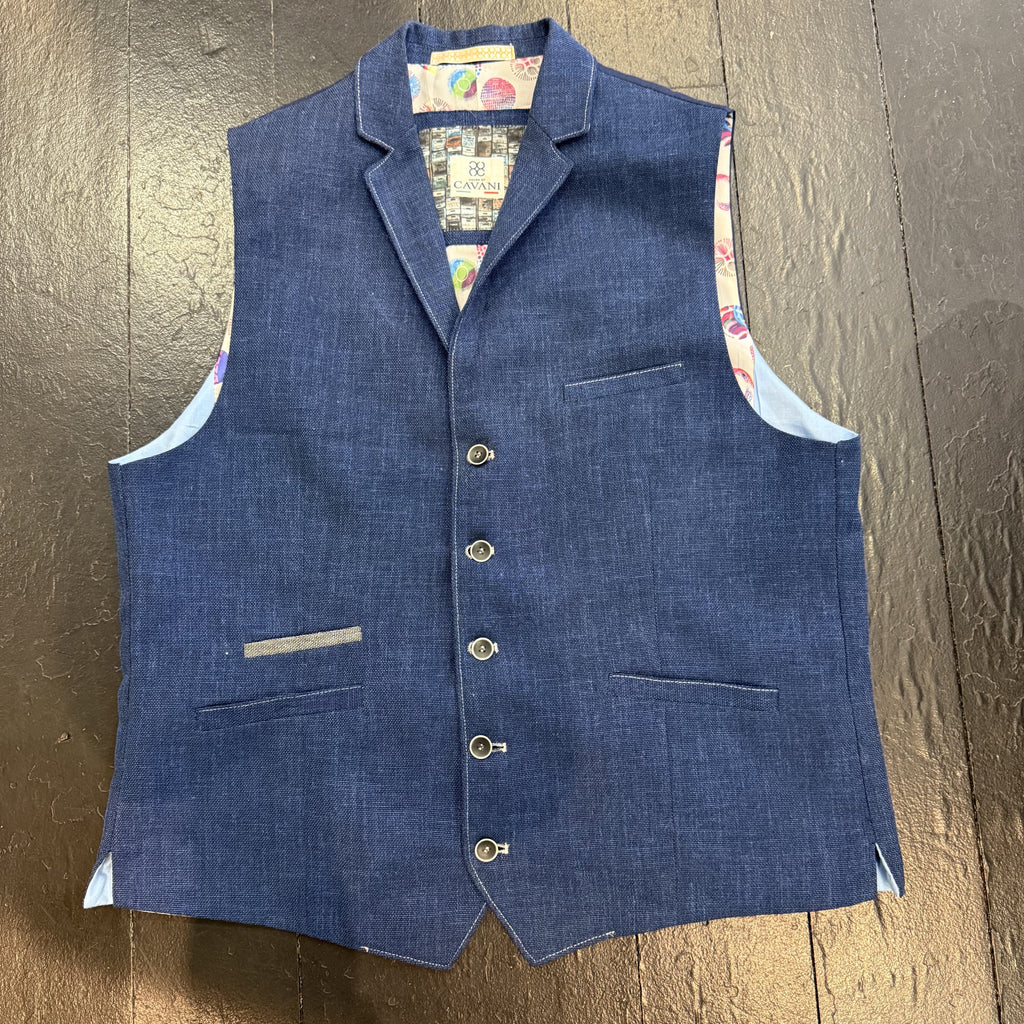 Waistcoat Denim Blue (42R)
