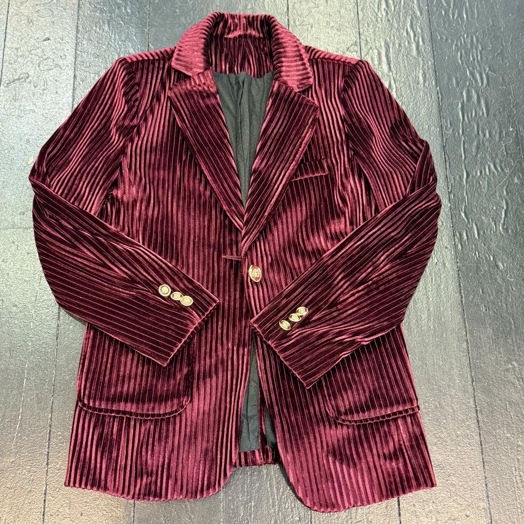 Burgundy Cord Jacket (Small)