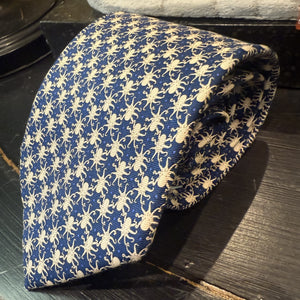 Silk Tie - Navy Octopus Design by Osborne