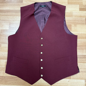 Simon Jersey Burgundy Waistcoat 44R