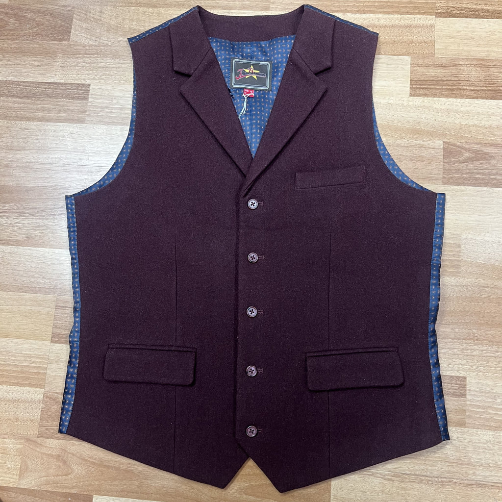 Burgundy Waistcoat by Joe Browns 40R