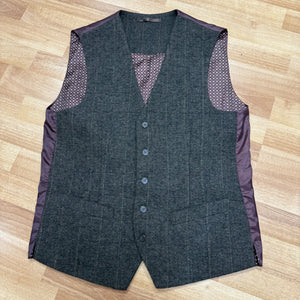 Brown Tweed Waistcoat by Next 38R