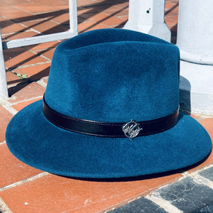 Turquoise Fur Felt London Trilby