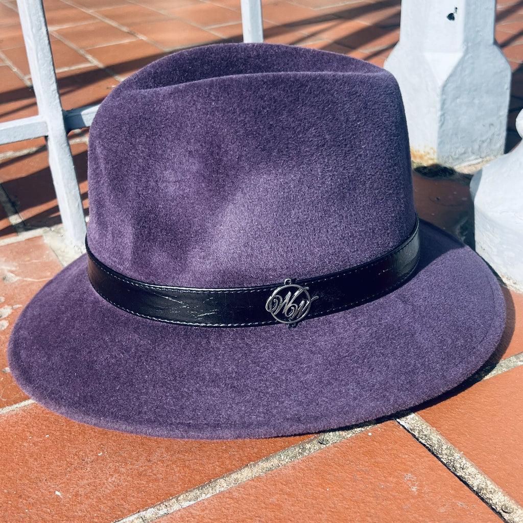 Aubergine Fur Felt London Trilby