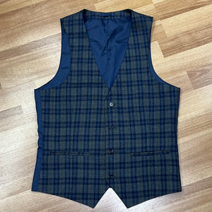 Grey/Navy Waistcoat by Harry Brown (36R)