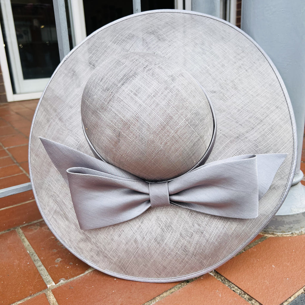 Phoebe Sinamay Hat with Silk Bow