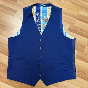 Royal Blue Harry Brown Waistcoat 44R